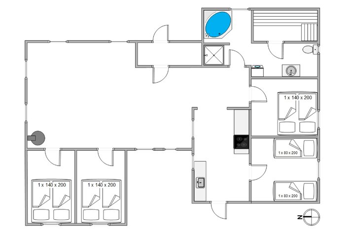 Sommerhus i0263 på Hjelmevej 141, Søndervig - Billede #13