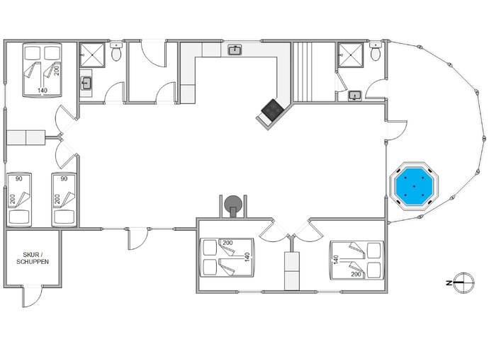 Ferienhaus i6093 in Hjelmevej 95, Søndervig - Bild #13