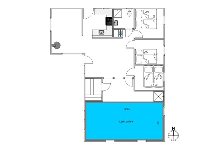 Ferienhaus i6122 in Frans Julius Vej 13, Søndervig - Bild #13