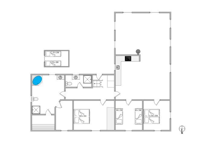 Ferienhaus i6310 in Wolle Friks Vej 45, Søndervig - Bild #13