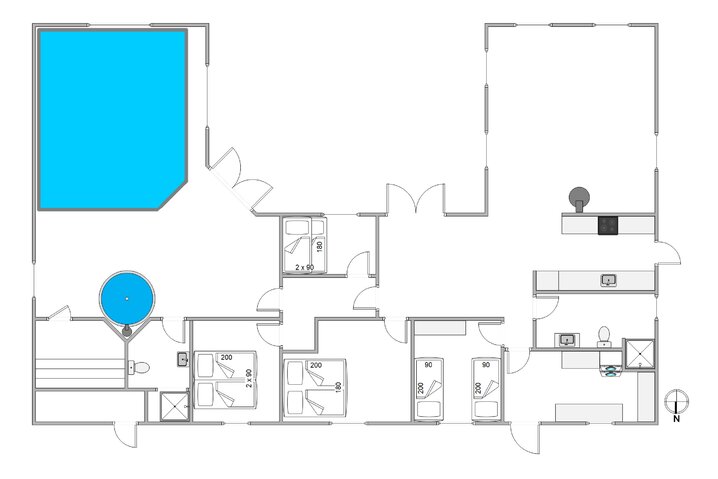 Ferienhaus i6312 in Frans Julius Vej 72, Søndervig - Bild #2