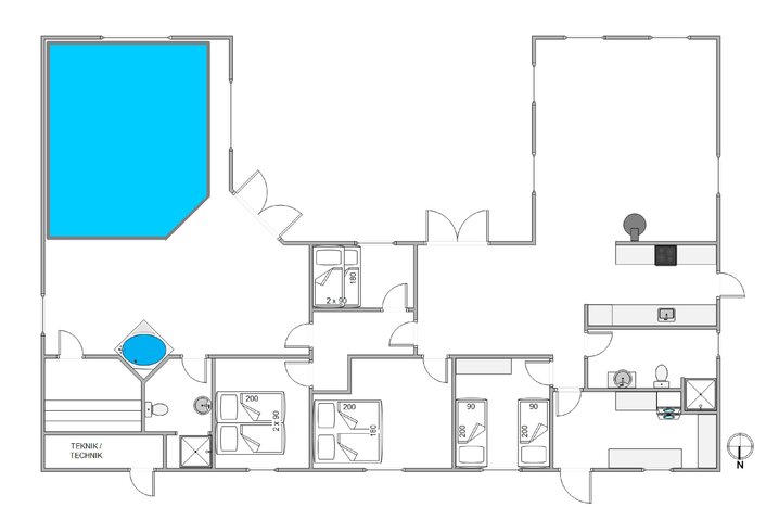 Ferienhaus i6312 in Frans Julius Vej 72, Søndervig - Bild #13