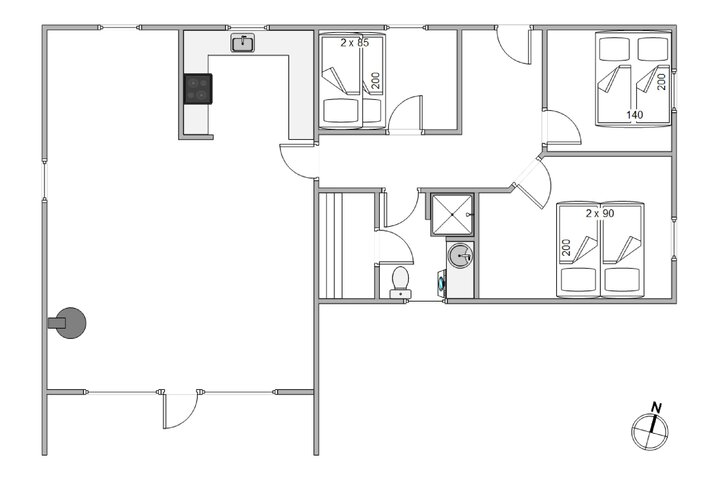Ferienhaus i6314 in Marehalmen 73, Søndervig - Bild #13