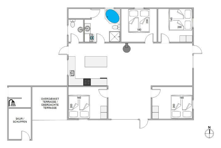 Ferienhaus i6446 in Sand Holms Vej 1, Søndervig - Bild #13