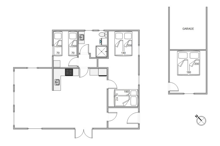 Ferienhaus i6447 in Hvidbjergvej 10, Søndervig - Bild #13