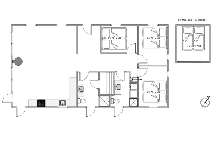 Ferienhaus i6491 in Lodbergsvej 70, Søndervig - Bild #13