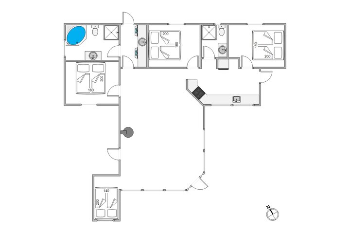 Ferienhaus i6500 in Hvidbjergvej 21, Søndervig - Bild #13