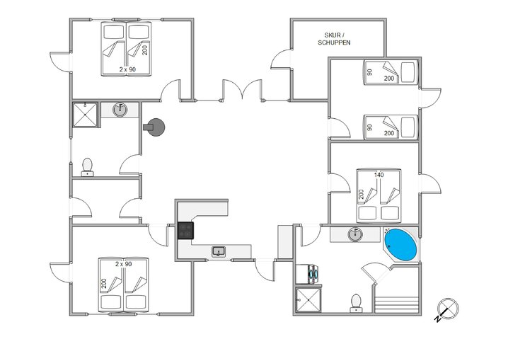 Ferienhaus i6525 in Sletten 56, Søndervig - Bild #13