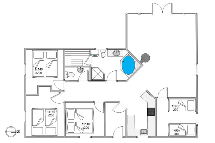 Ferienhaus i6569 in Frans Julius Vej 14, Søndervig - Bild #13