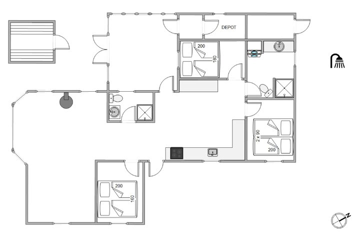 Ferienhaus i6645 in Holmsborgvej 84, Søndervig - Bild #13