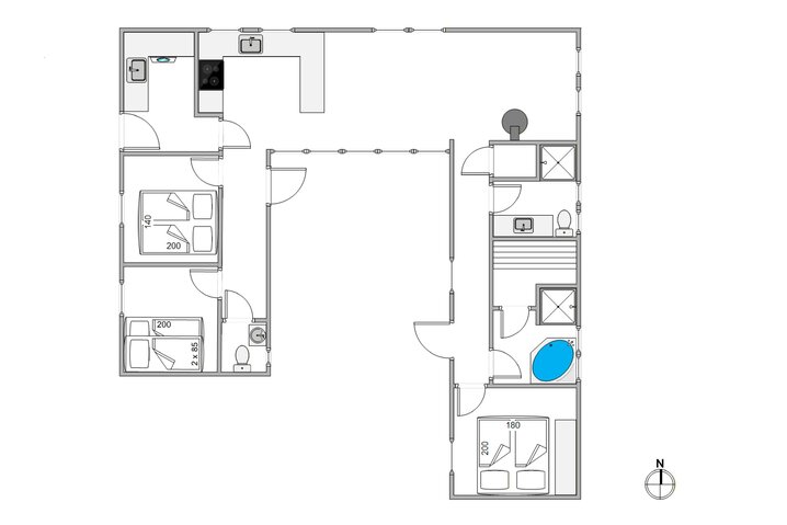 Ferienhaus i6666 in Hafavej 133, Søndervig - Bild #13
