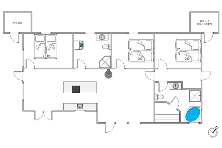 Ferienhaus i6830 in Lodbergsvej 375, Søndervig - Bild #13