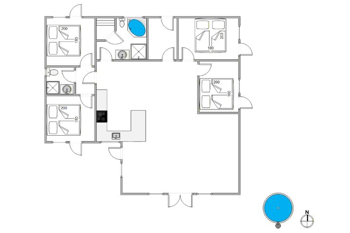 Ferienhaus i6843 in Lodbergsvej 58, Søndervig - Bild #13