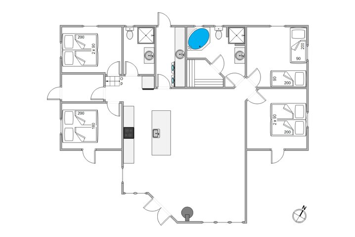 Ferienhaus i6847 in Fyrrekrat 26, Søndervig - Bild #13