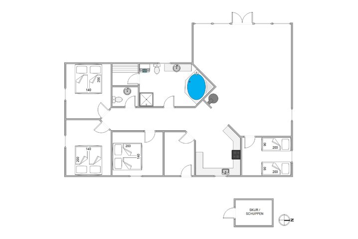 Ferienhaus i6882 in Frans Julius Vej 4, Søndervig - Bild #13