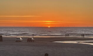 Solnedgang over Vejers