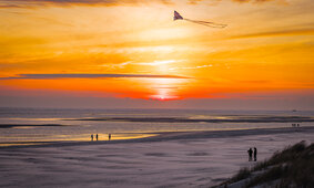 Solnedgang ved Vesterhavet